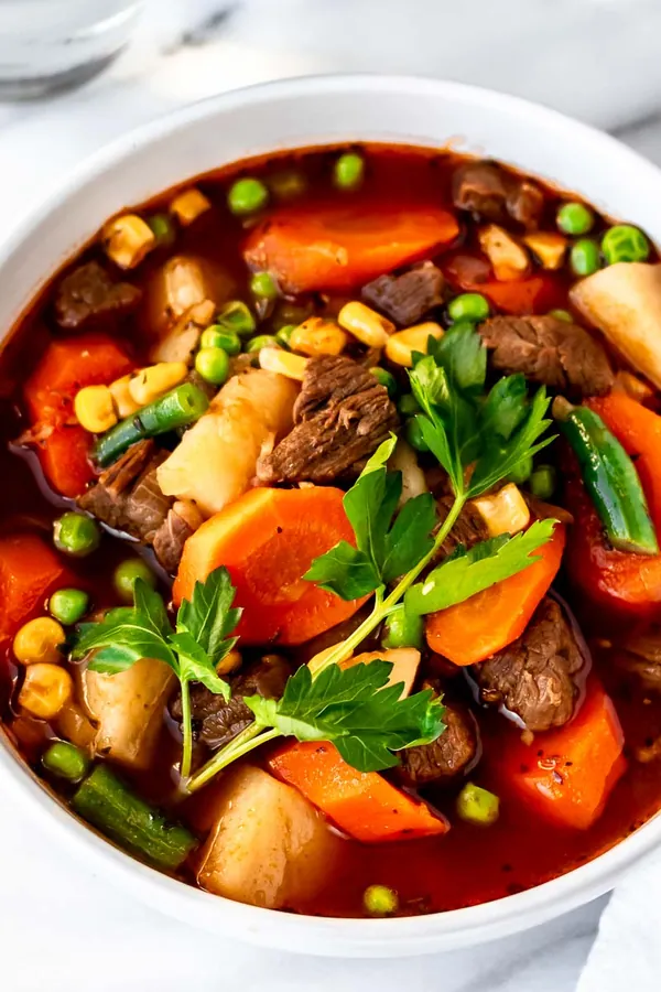 Instant Pot Vegetable Beef Soup