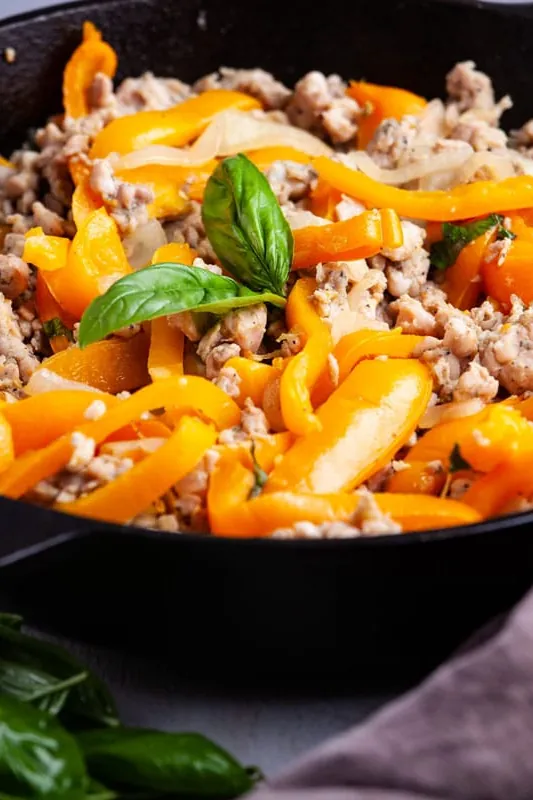 Italian Chicken Sausage and Vegetable Skillet