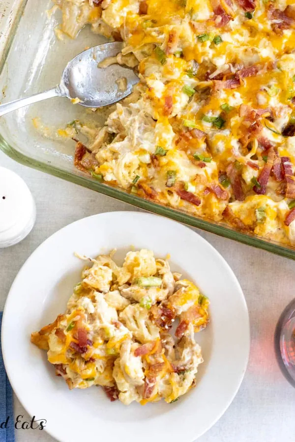 Keto Chicken Cauliflower Casserole
