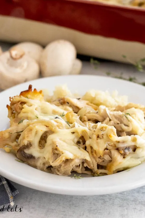 Keto Chicken Mushroom Casserole