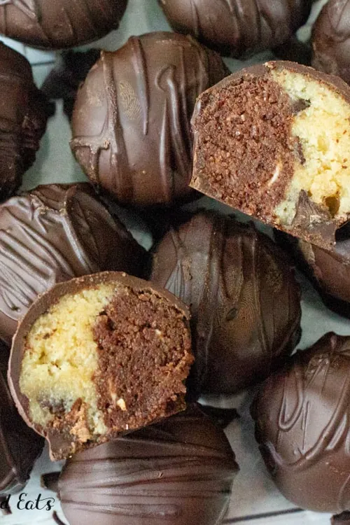 Keto Cookie Dough Brownie Fat Bombs