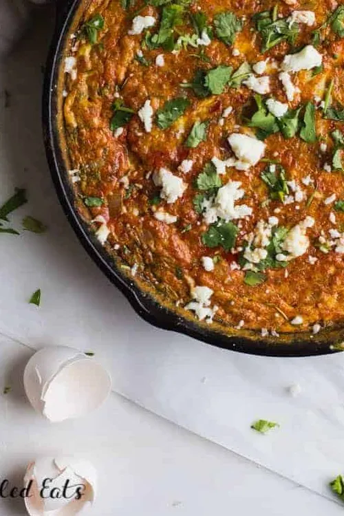 Keto Frittata with Chorizo + Queso Fresco