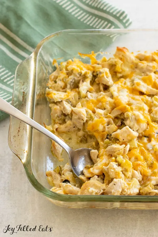Keto Green Chili Chicken Casserole