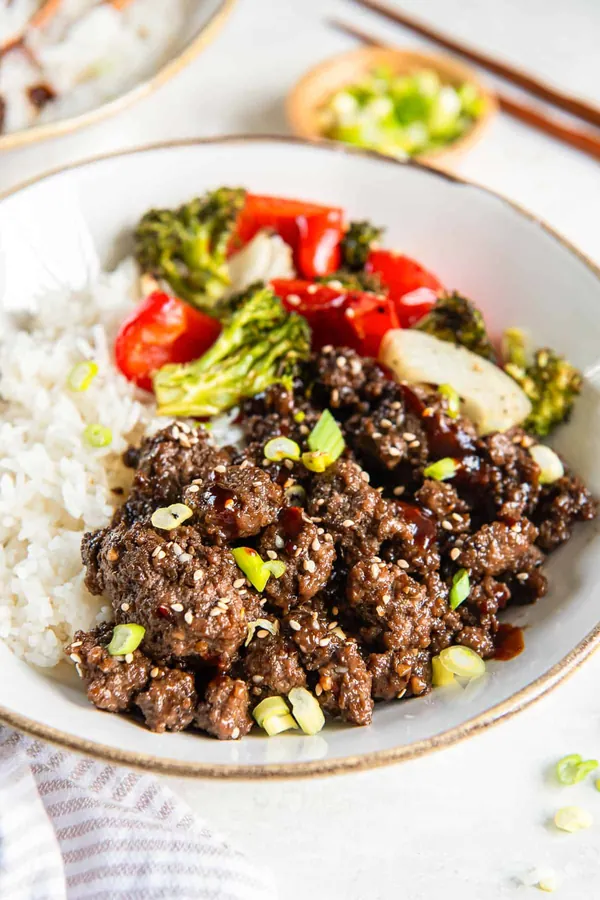 Korean Ground Beef Bowls