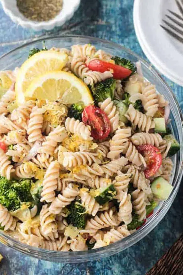 Lemon Artichoke Pasta Salad