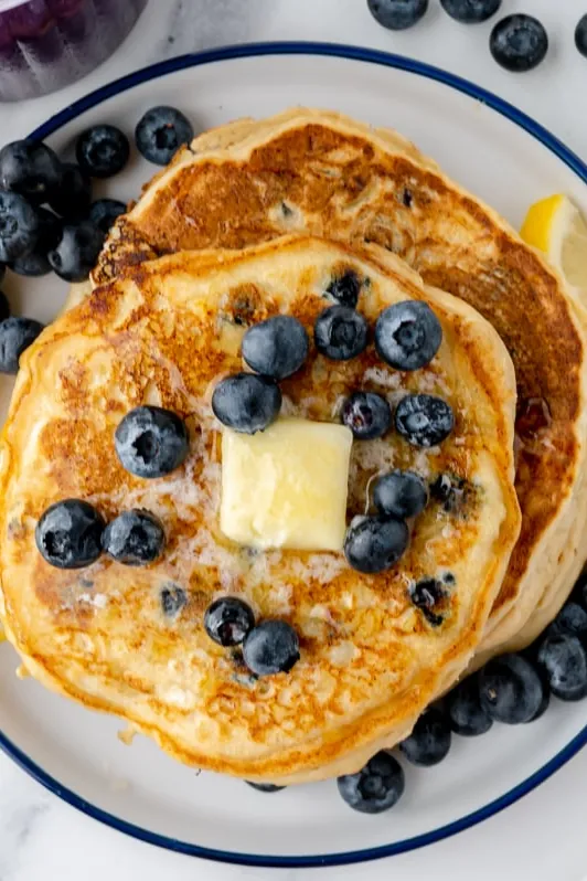 Lemon Blueberry Ricotta Pancake Recipe