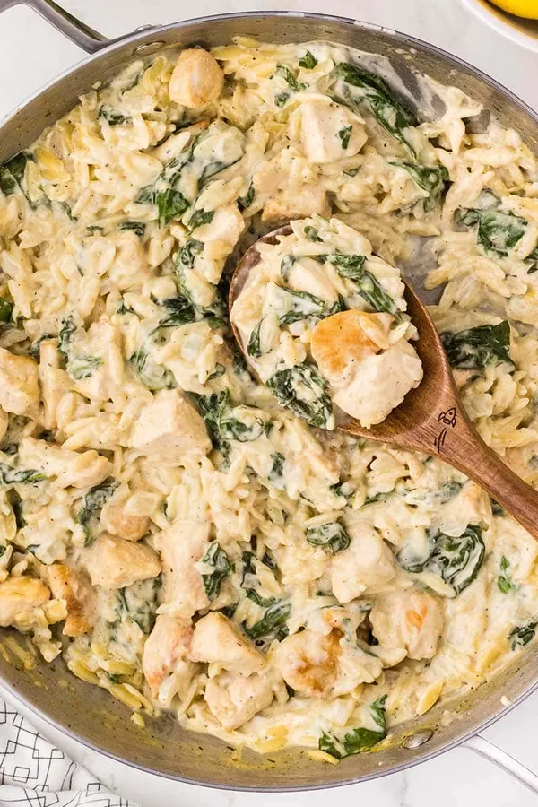 Lemon Chicken Orzo Pasta