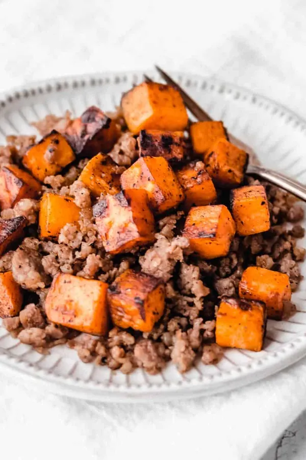 Maple Sausage Sweet Potato Hash