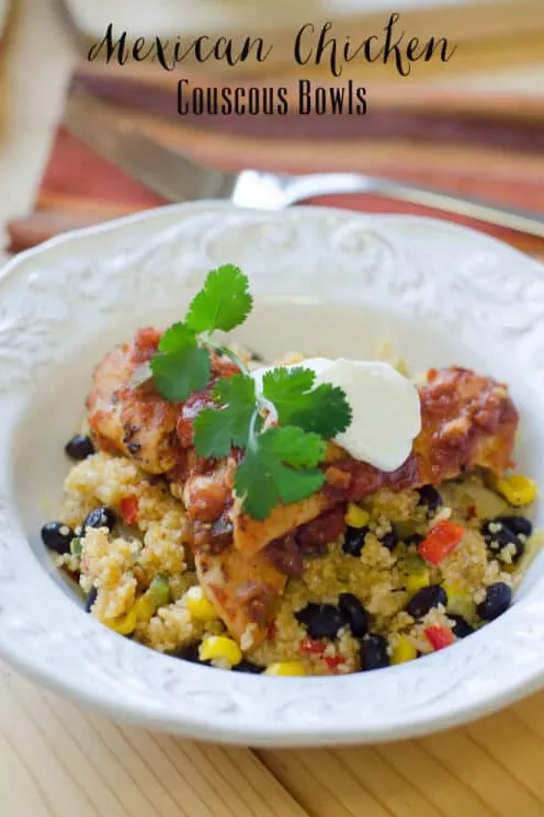 Mexican Chicken Couscous Bowls