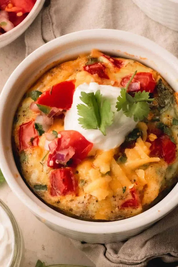 Mexican Egg Bake with Beans and Cheese