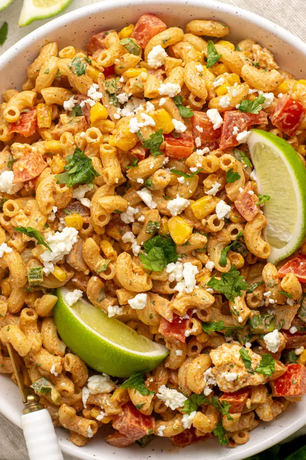 Mexican Elote Pasta Salad Recipe