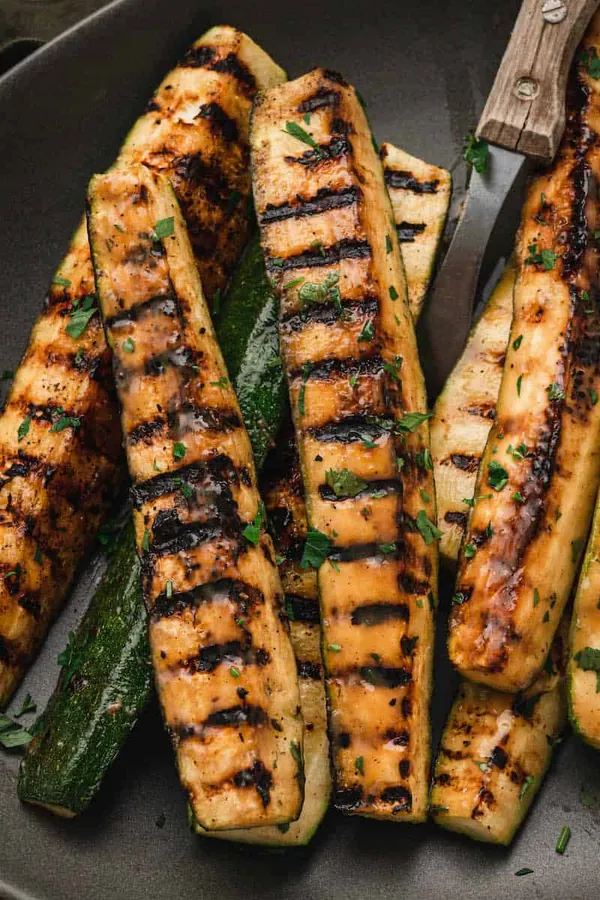 Miso Grilled Zucchini