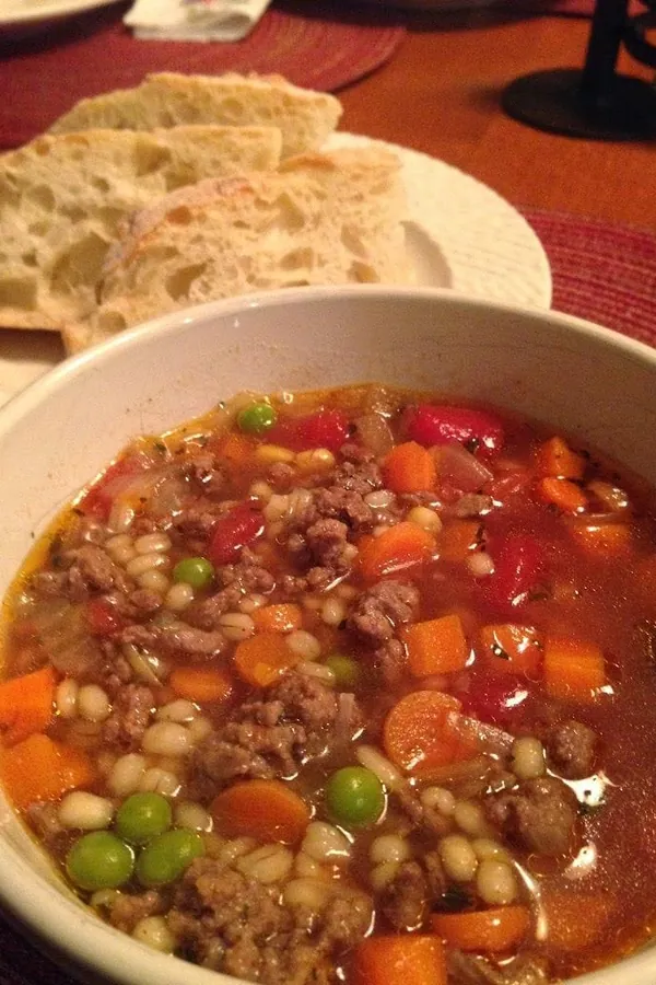 Mom's Vegetable Beef Barley Soup