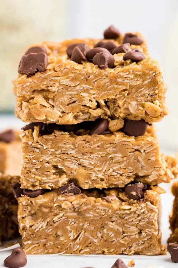 No Bake Peanut Butter Oatmeal Bars
