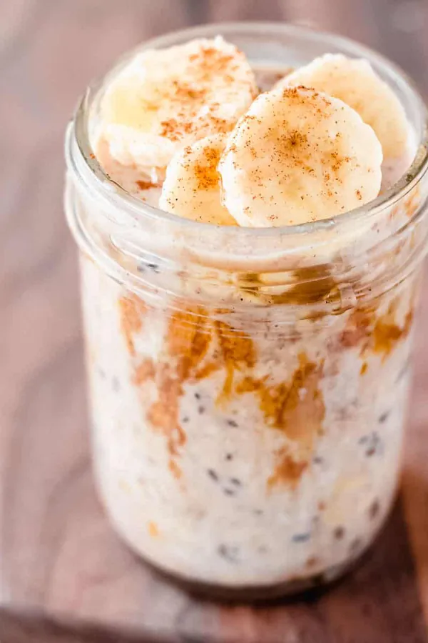 Peanut Butter and Banana Overnight Oats