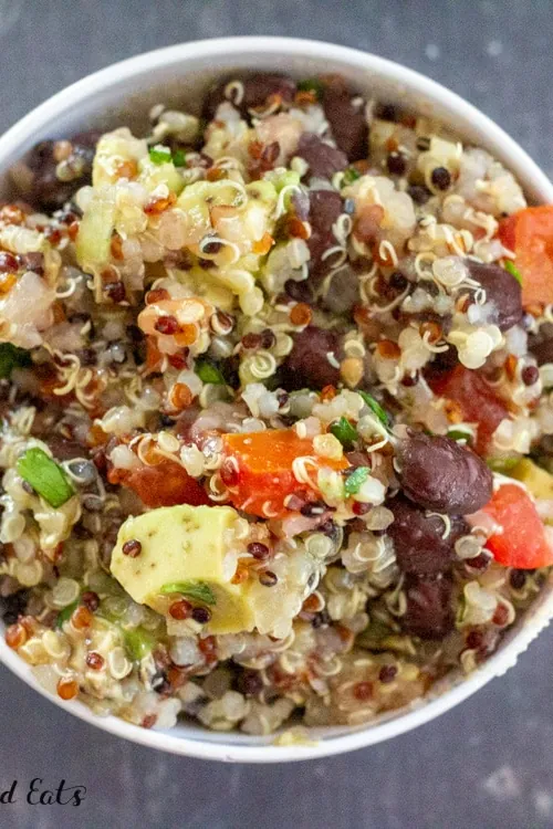 Quinoa Black Bean Avocado Salad