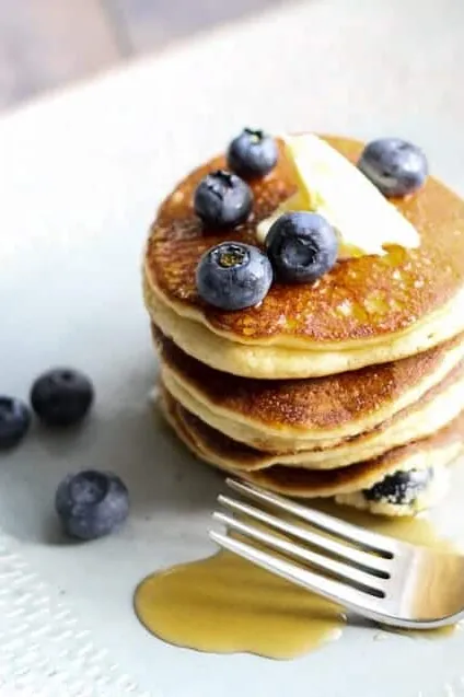 Ricotta Pancakes with Blueberries