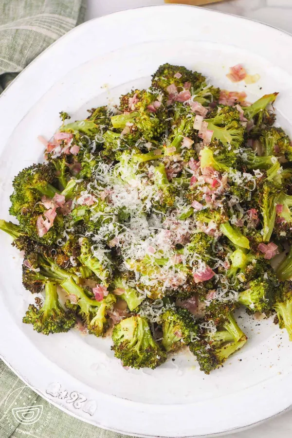 Roasted Broccoli with the Best Vinaigrette Dressing