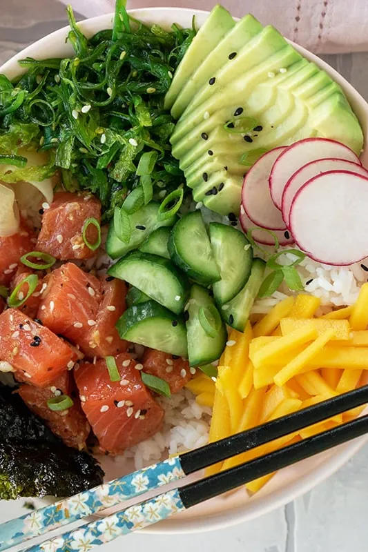 Salmon Poke Bowls