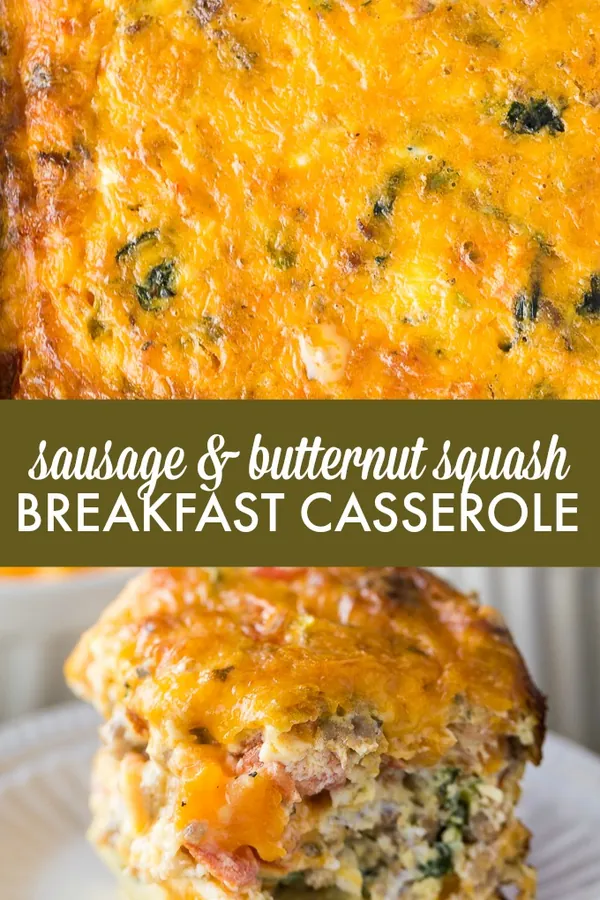 Sausage & Butternut Squash Breakfast Casserole