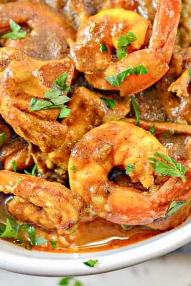 Shrimp Curry with Chicken
