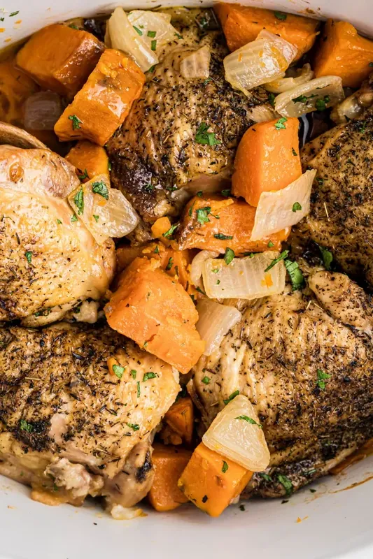 Slow Cooker Autumn Chicken Dinner