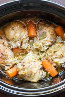 Slow Cooker Leek Chicken