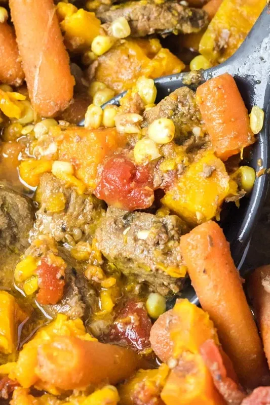 Slow Cooker Sweet Potato Beef Stew