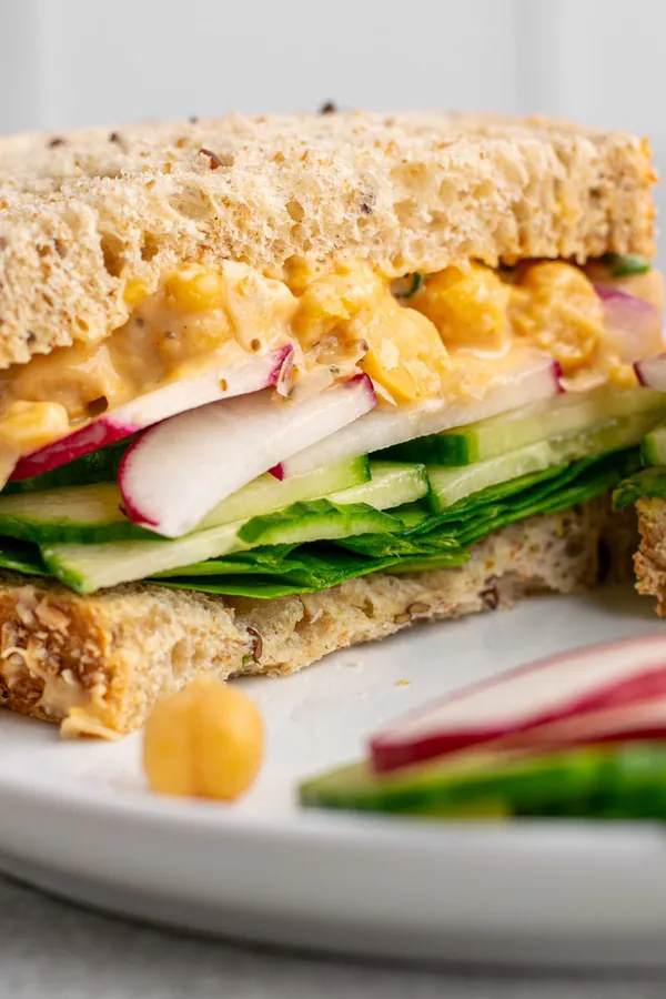 Smashed Chickpea Salad Sandwich