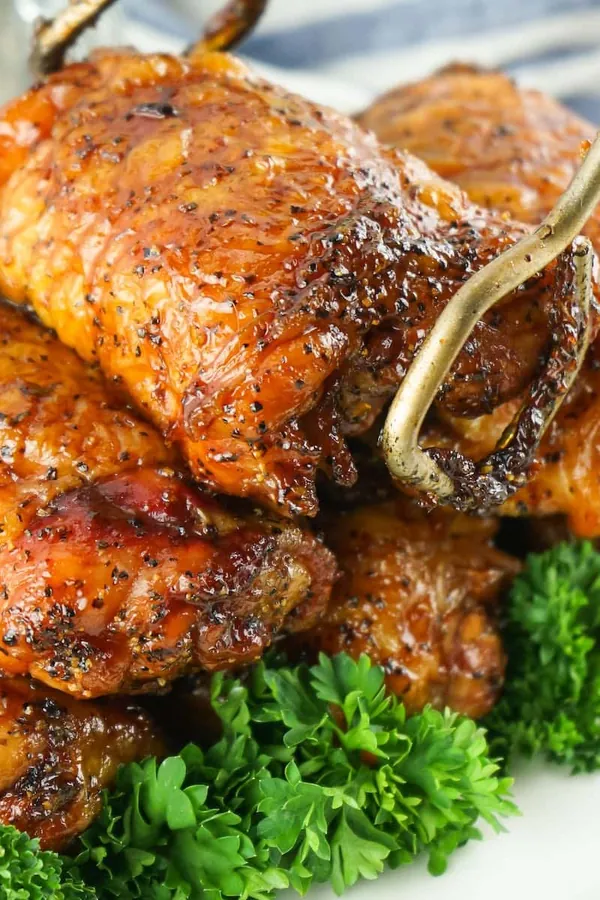 Smoked BBQ Chicken Thighs