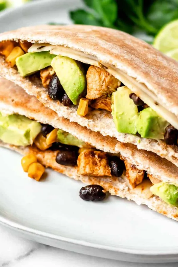 Southwestern Chicken Pitas