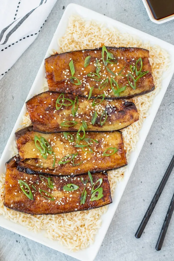 Soy Glazed Eggplant