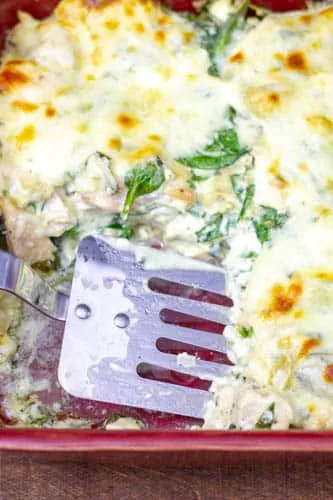 Spinach & Artichoke Chicken Casserole