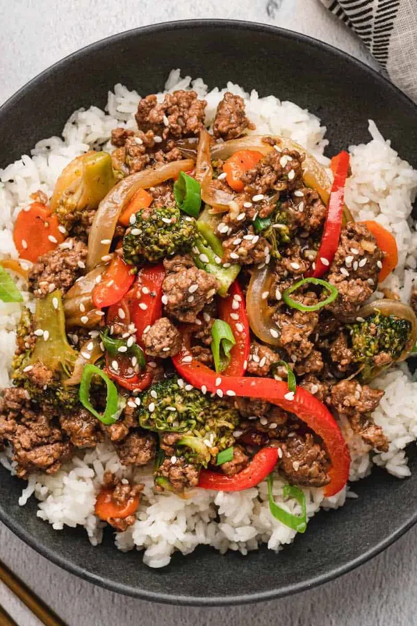Stir Fry with Ground Beef