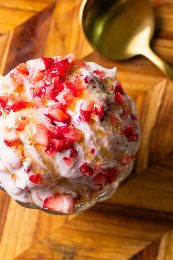 Strawberry Cottage Cheese Ice Cream (High Protein)