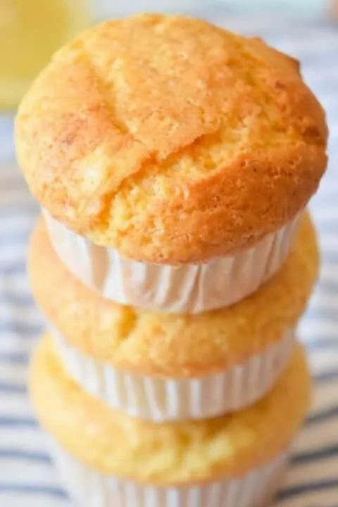Sugar-free Lemon Ricotta Muffins