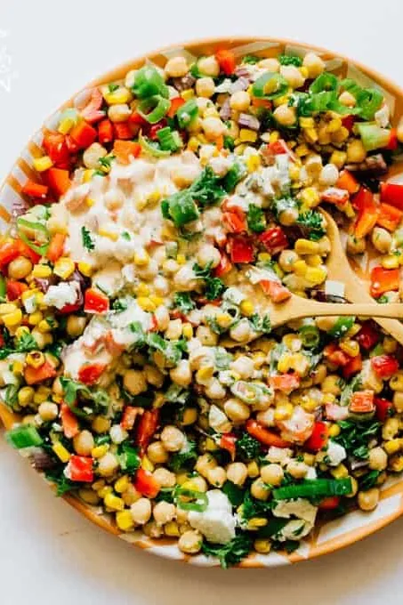 Sweet Corn and Chickpea Salad