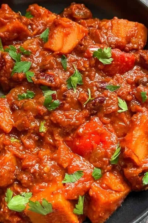 sweet potato and black bean chilli