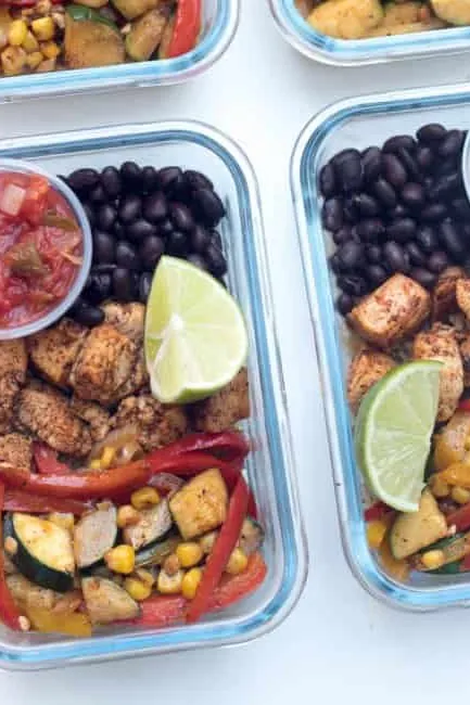 Tex-Mex Chicken Meal Prep Bowls