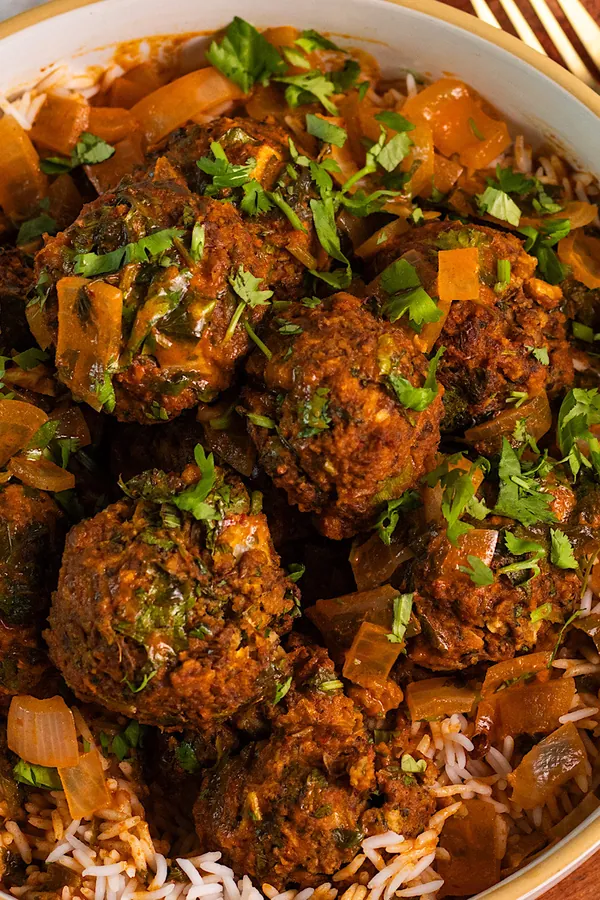 Thai Pumpkin Lentil Meatballs with Curry Sauce