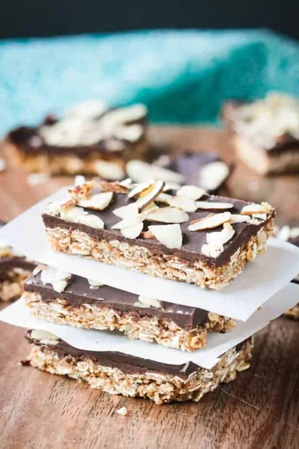 Triple Almond Oat Bars