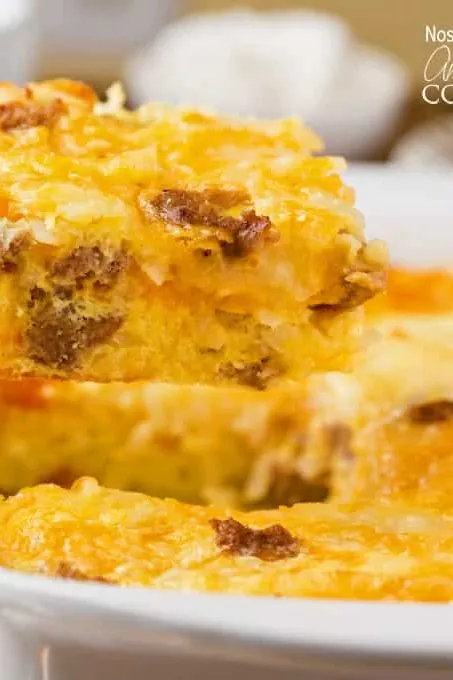 Turkey Hash Brown Breakfast Casserole