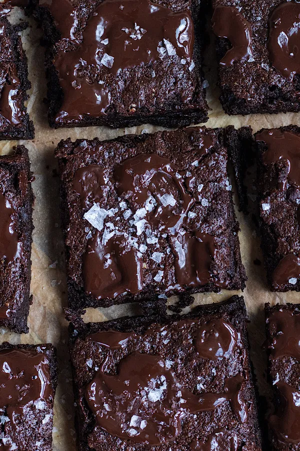 Vegan Gingerbread Oat Flour Brownies