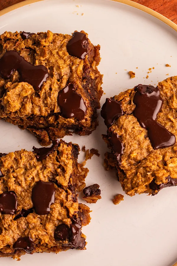 Vegan Pumpkin Oatmeal Bars (gluten free)