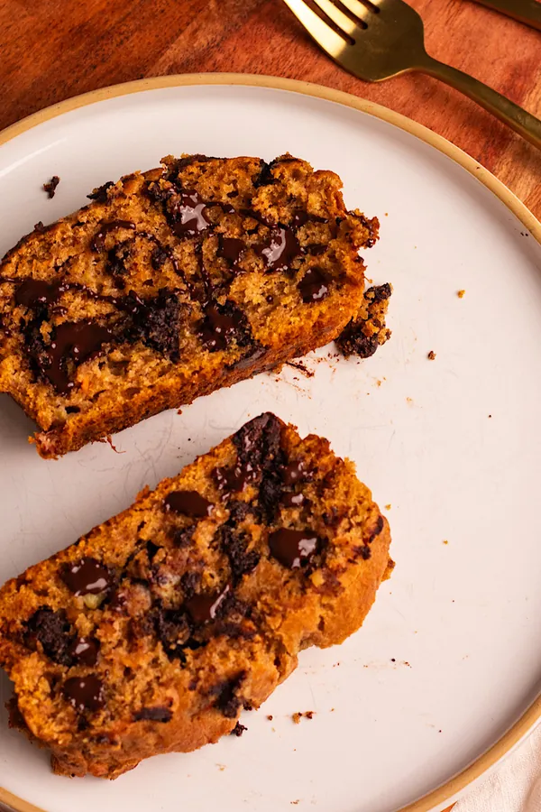 Vegan Sweet Potato Banana Bread with Avocado Oil