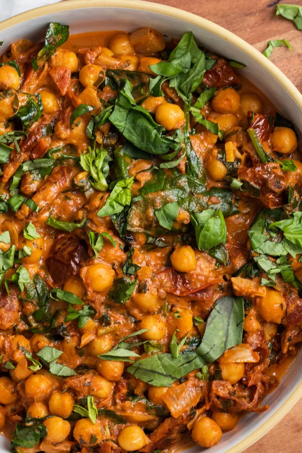 Vegan Tuscan Chickpeas