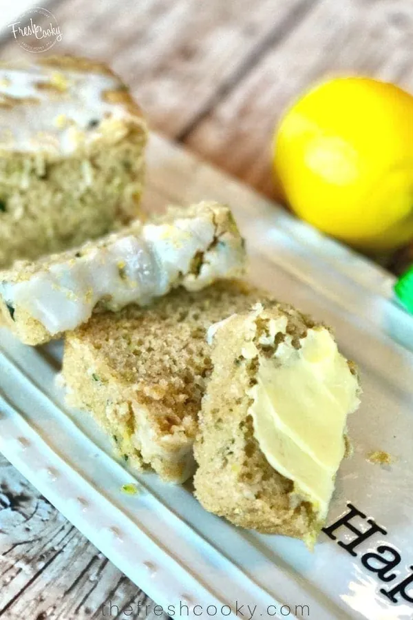 Zucchini Lemon Bread with Lemon Glaze