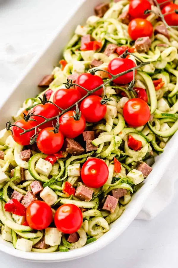 Zucchini Pesto Pasta Salad