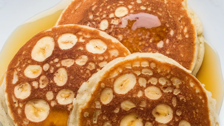 3-Ingredient Banana Oat Pancakes - Featured