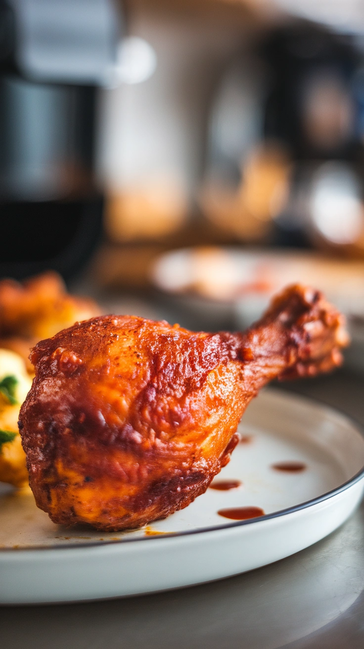 Air Fryer BBQ Chicken Drumsticks